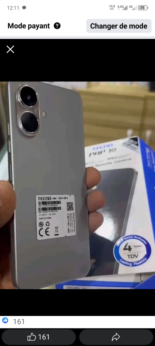 Tecno Pop 10 Smartphone