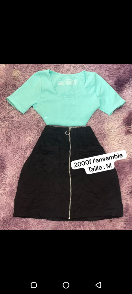 Ensembles élégant jupe haut