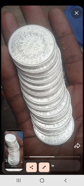 Pièces anciennes en argent