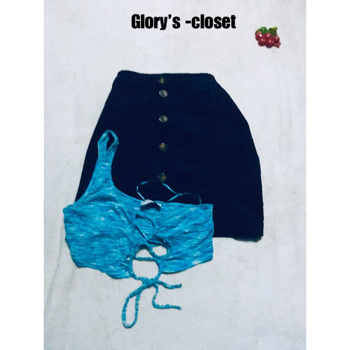 Jeans skirt with top