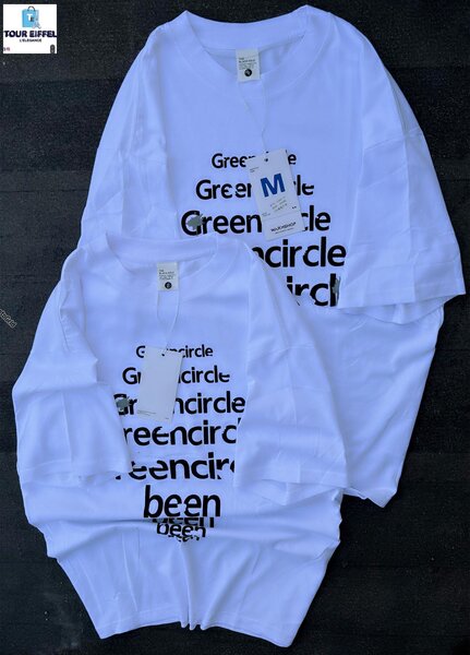 T-shirt unisexe blanc imprimé