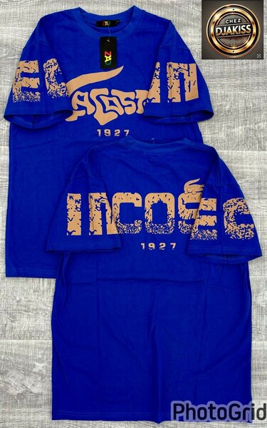 T-shirt bleu imprimé stylé