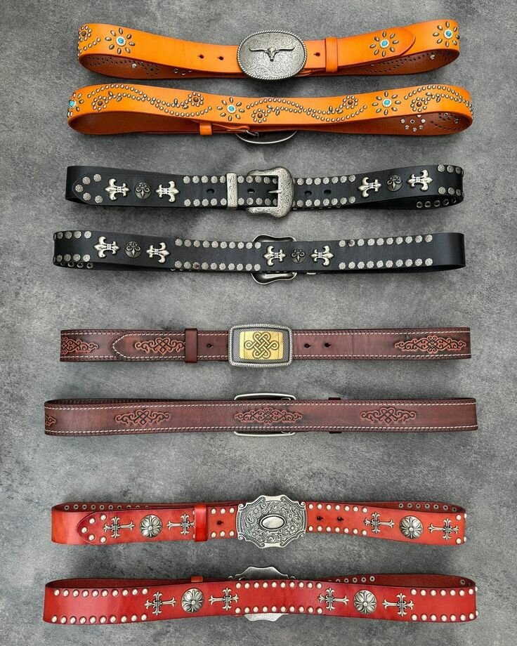 Ceintures en cuir décoratives