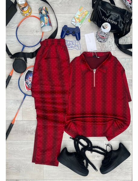 Costume casual à rayures