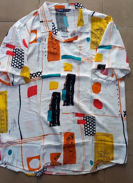 Chemise Vintage Imprimée Homme