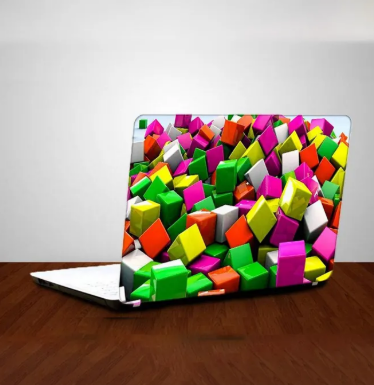 Cube Laptop Back Skin Sticker-Laptop Back Skin-Laptop Skin Vinyl Sticker Decal, 13 13.3 14.6 15 15.4 15.6 inch Laptop Skin Sticker Cover For All Laptops