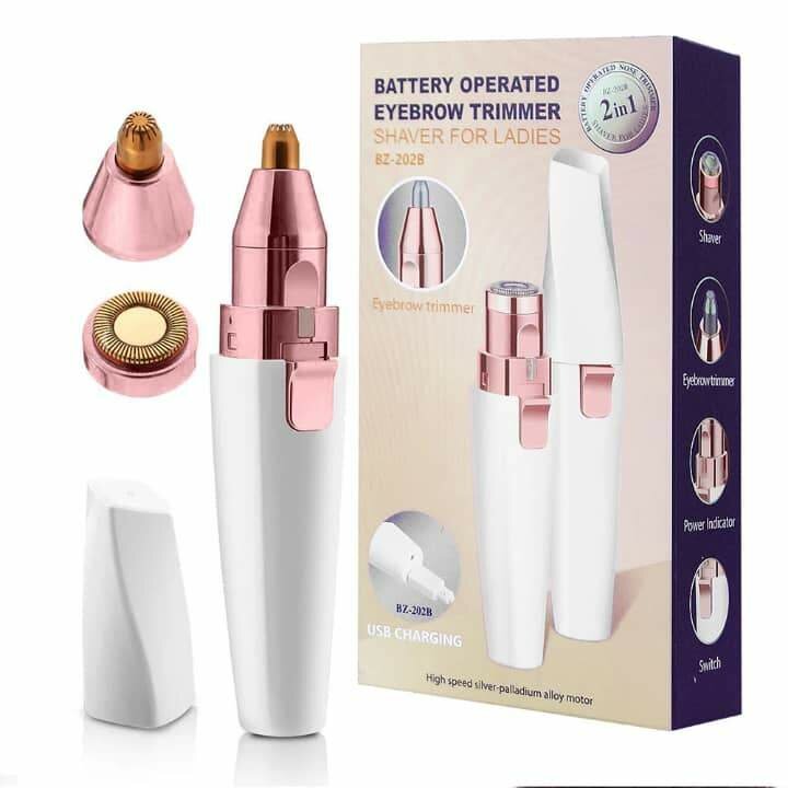 Tondeuse sourcils LED portable