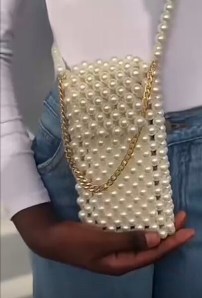 Sac à bandoulière perles