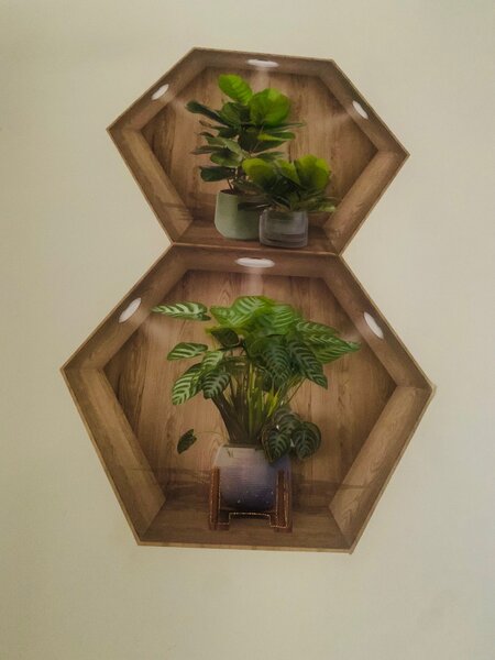 3D Flower pot sticker