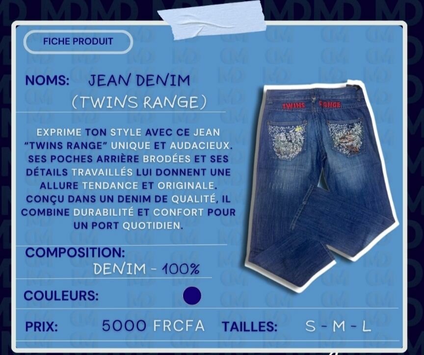 Jean Denim Unique TWINS-RANGE