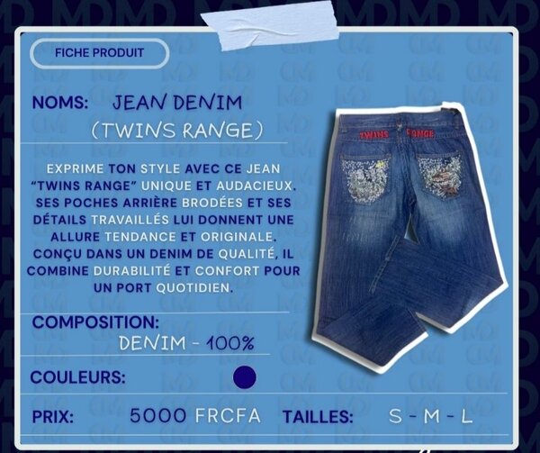 Jean Denim Unique TWINS-RANGE
