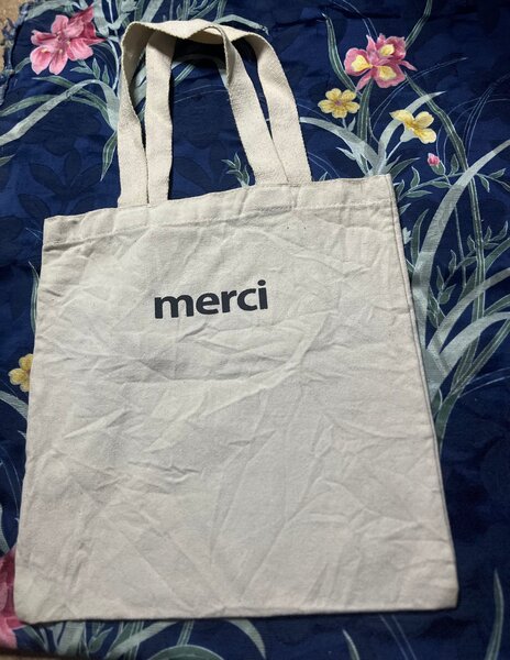 Sac en toile "Merci"