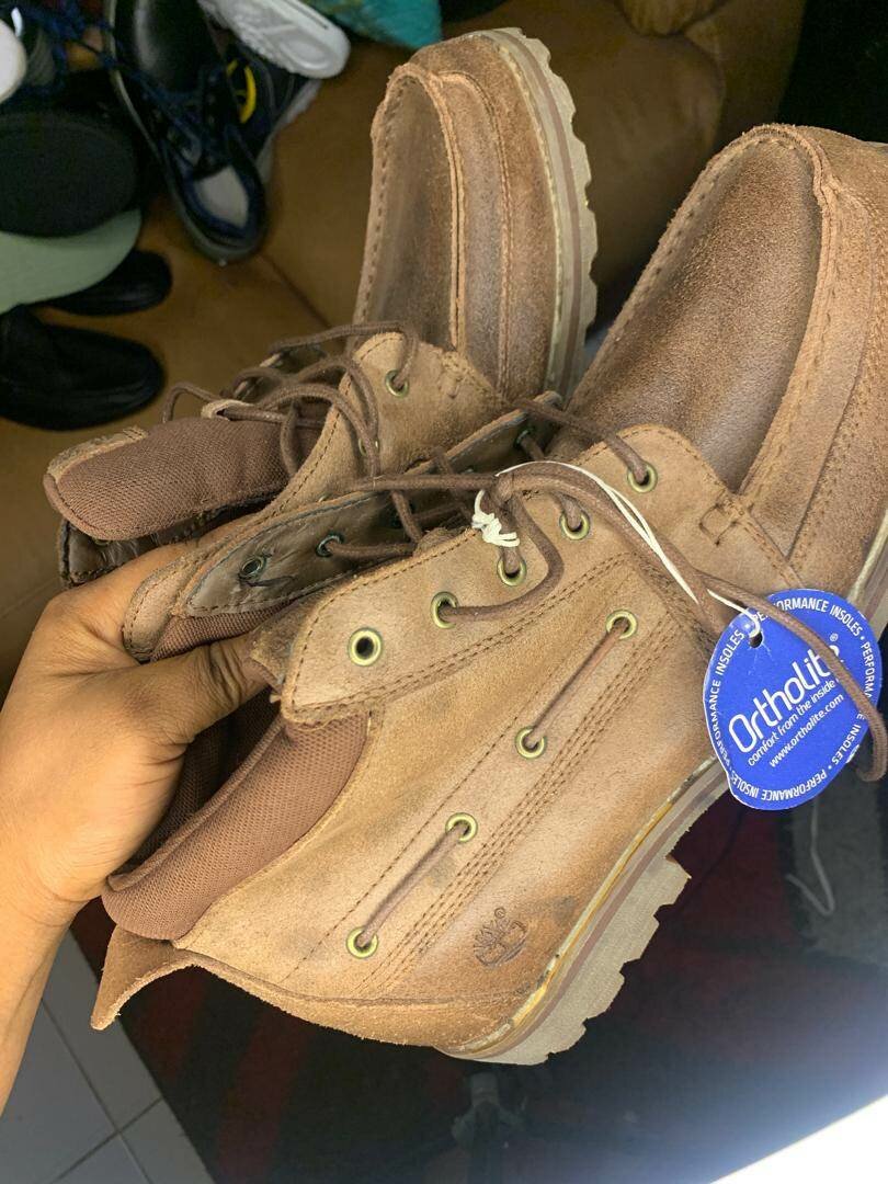 Construction or work boot..