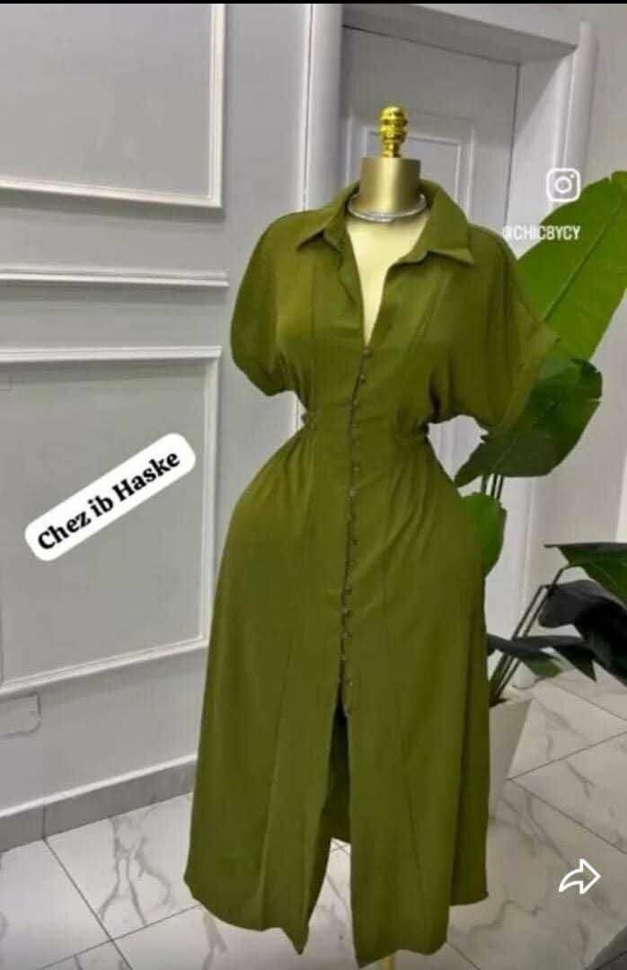 Robe longue en coton chic