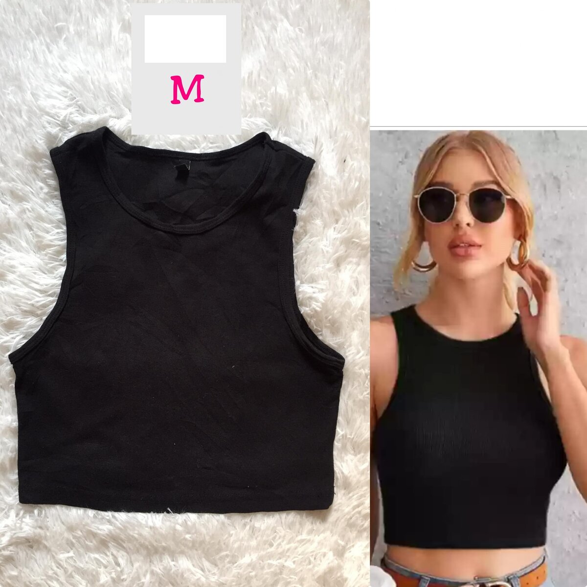 Salaula crop tops and tops