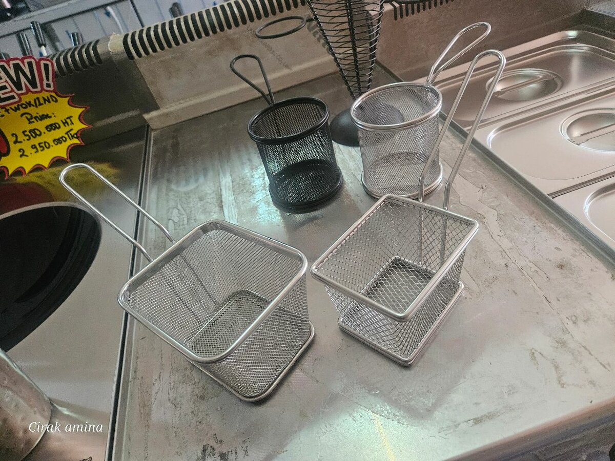 Paniers à frites en acier