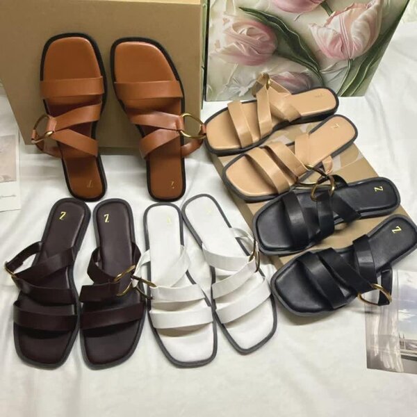 Sandales en cuir pour femmes