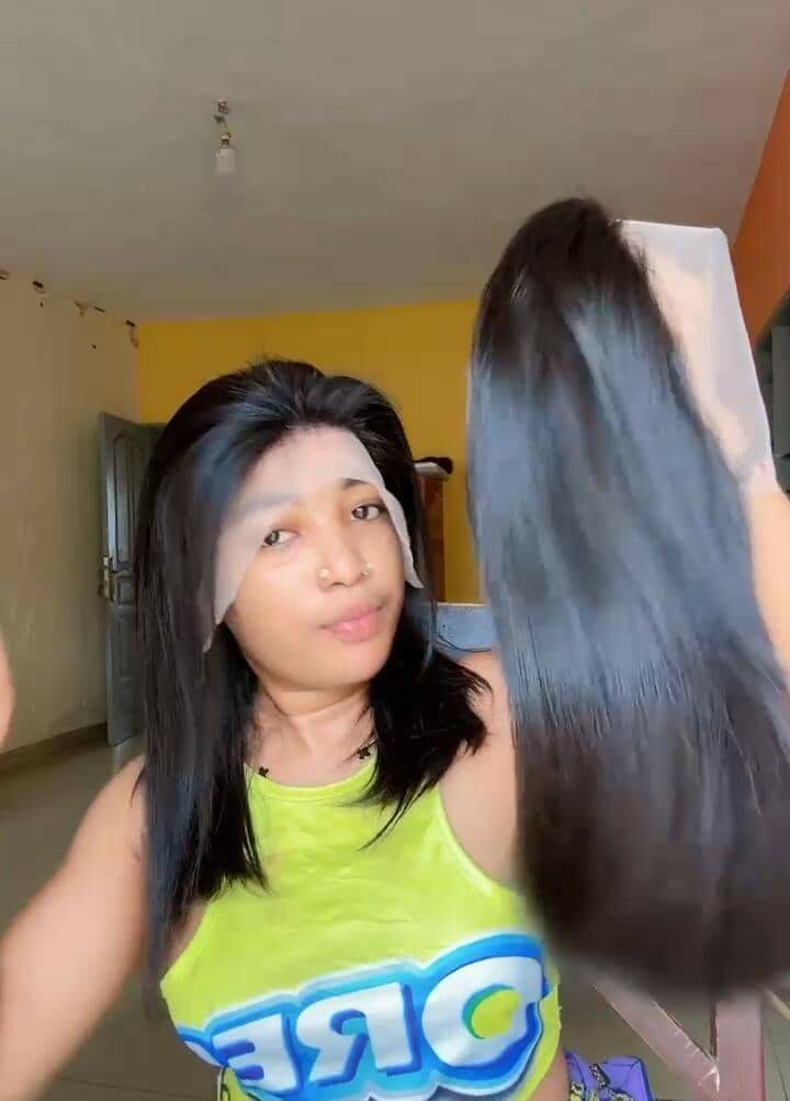 Perruques synthétiques colorées