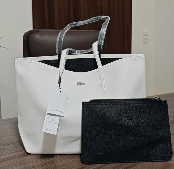 Sac cabas en cuir Lacoste