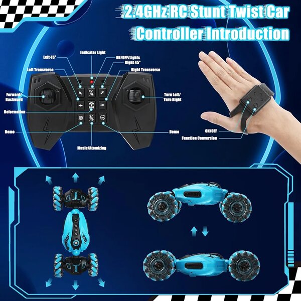 Voiture Cascade Réversible Télécommandée