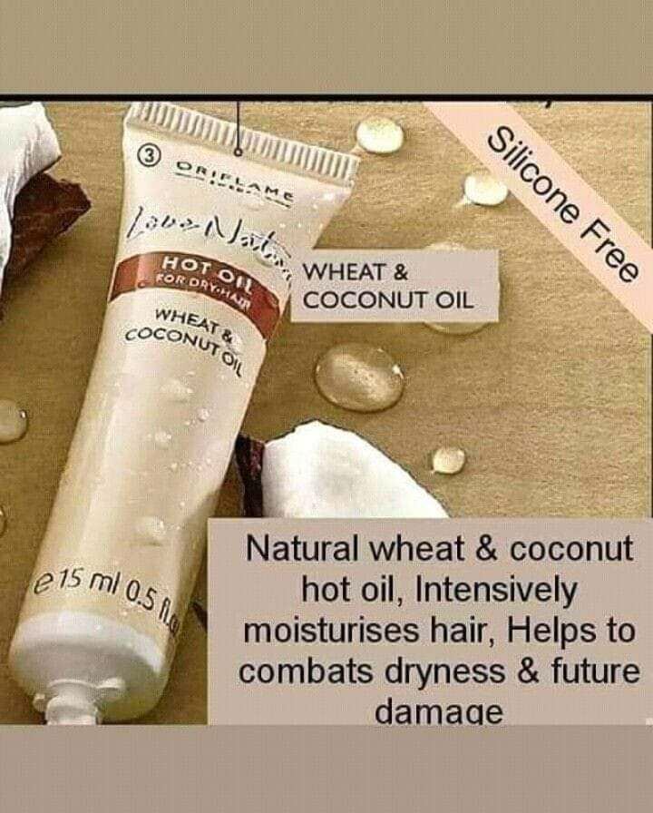 Oriflame Love Nature Hot Oil with Organic Wheat and Coconut