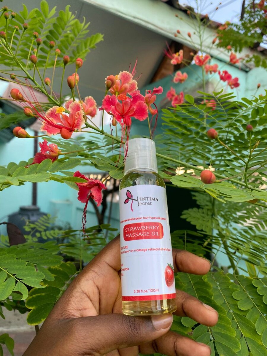 Huile de massage à la fraise