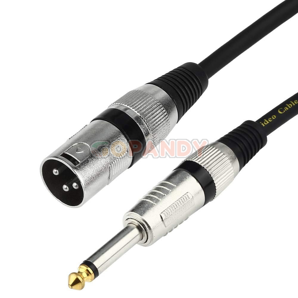 Câble audio XLR vers jack 6,35