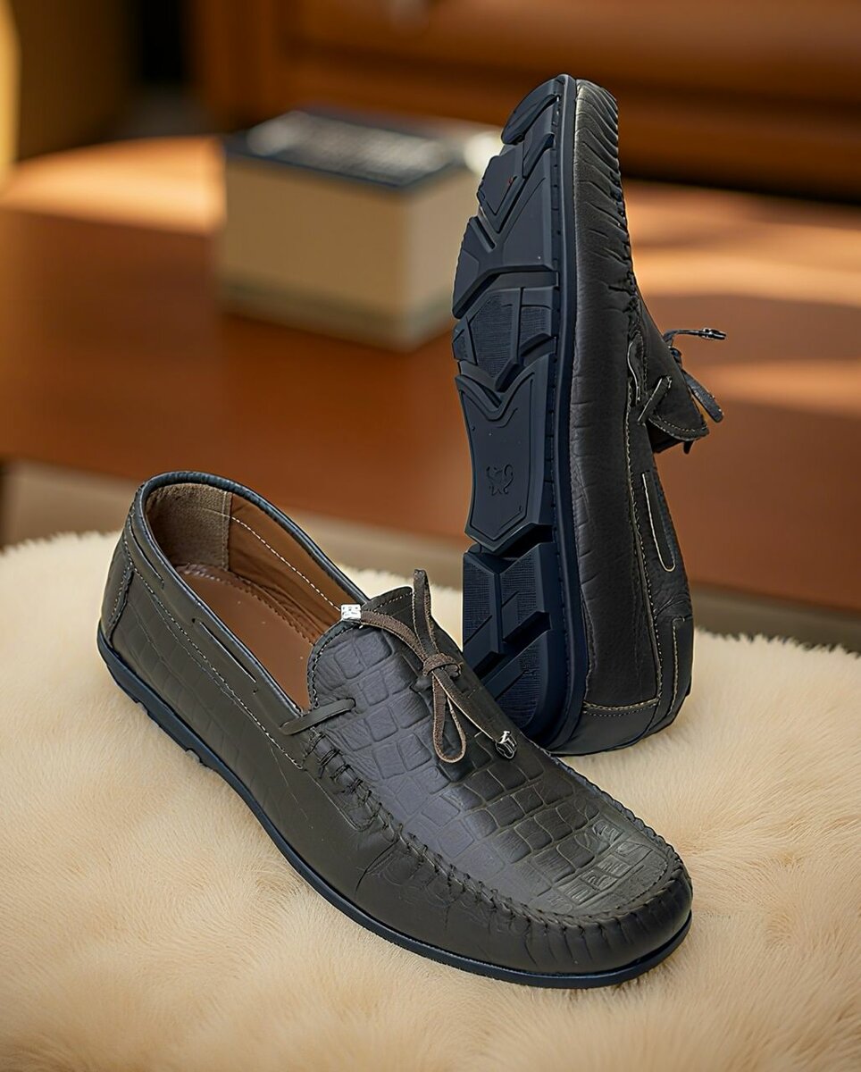 Mocassins en cuir élégants