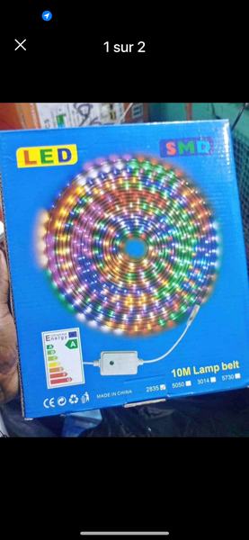 Guirlande LED 10m multicolore