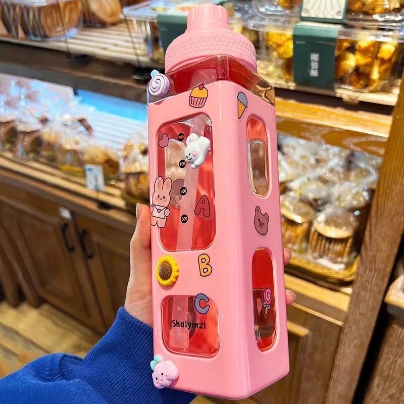Bouteille d'eau décorative kawaii