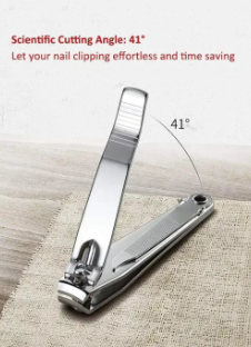 1Pc Heavy Duty Nail Clipper, Stainless Steel Toe Finger Nail Clippers Cutter For Men Women