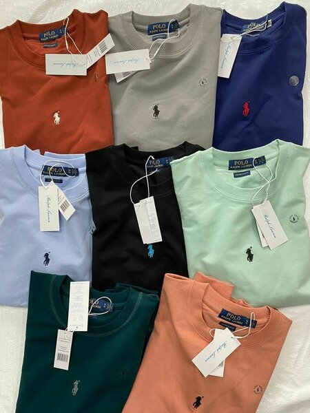 Polos colorés en coton