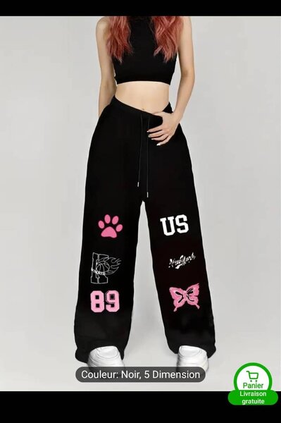 Pantalons larges imprimés