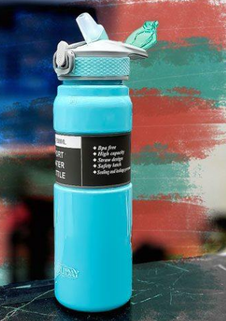 Sport Water Bottle with Handy Flip
