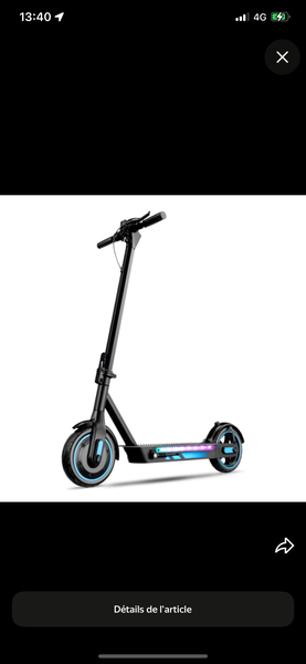 Trottinette électrique pliable