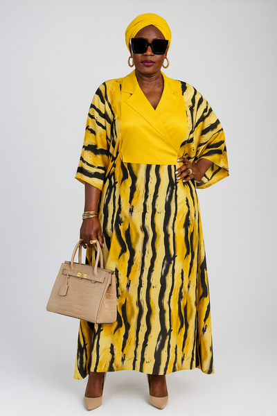 Robe longue imprimée élégante