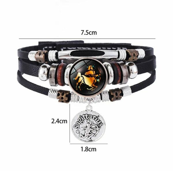 Bracelet Zodiac en cuir
