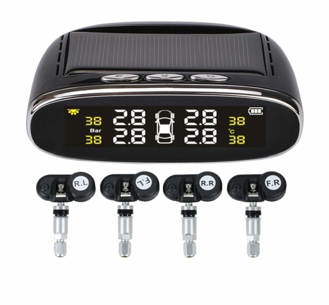 CAR TPMS TIRE PRESSURE  SOLAR ENERGY MONITORING SYSTEM