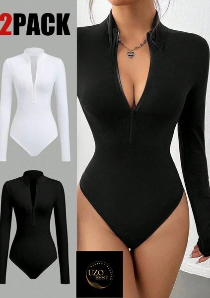 Lot de 2 bodys manches longues