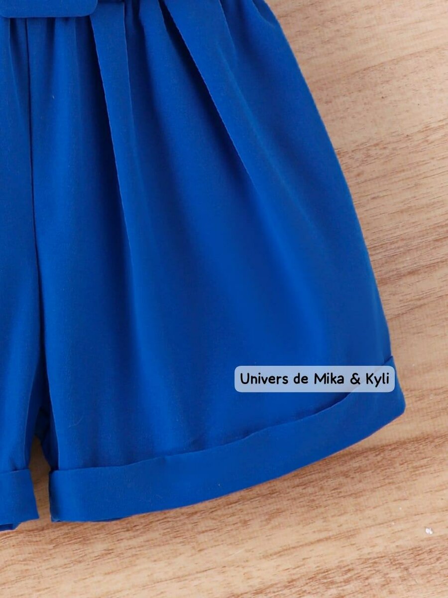 Ensemble d'été bleu fille