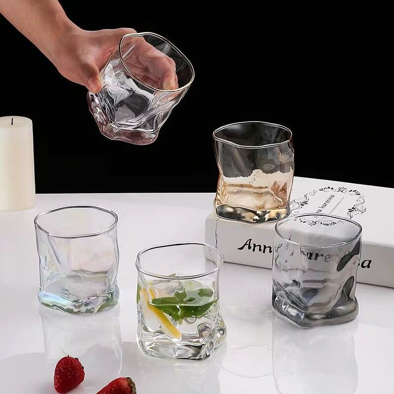 Verres à whisky design cristallin