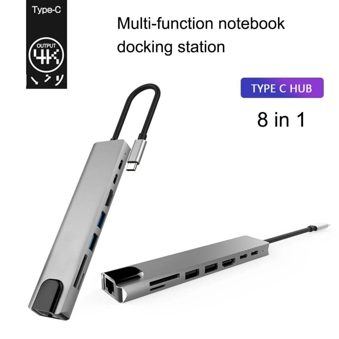 Hub USB-C 8-en-1 Multiport