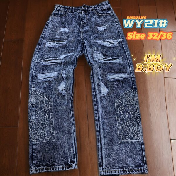 Jean baggy déchiré homme