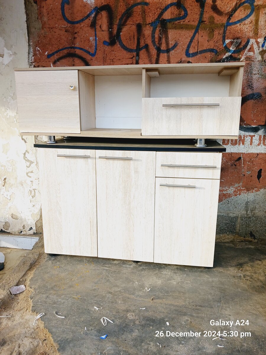 Kitchen base and side box bed