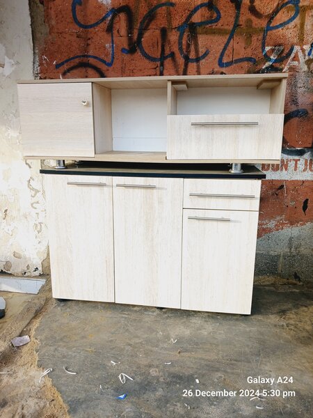 Kitchen base and side box bed