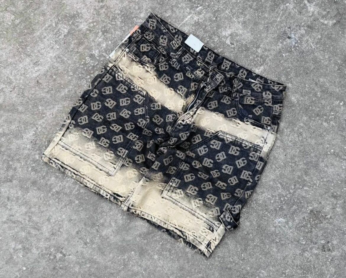 Shorts en jean délavé