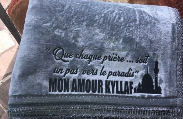 Tapis de prière personnalisé