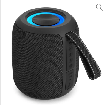 LED Light Wireless Speaker Portable Big Sound Bluetooth Speaker Music Mini Woofer Hand-free Speakers Accessories – Black