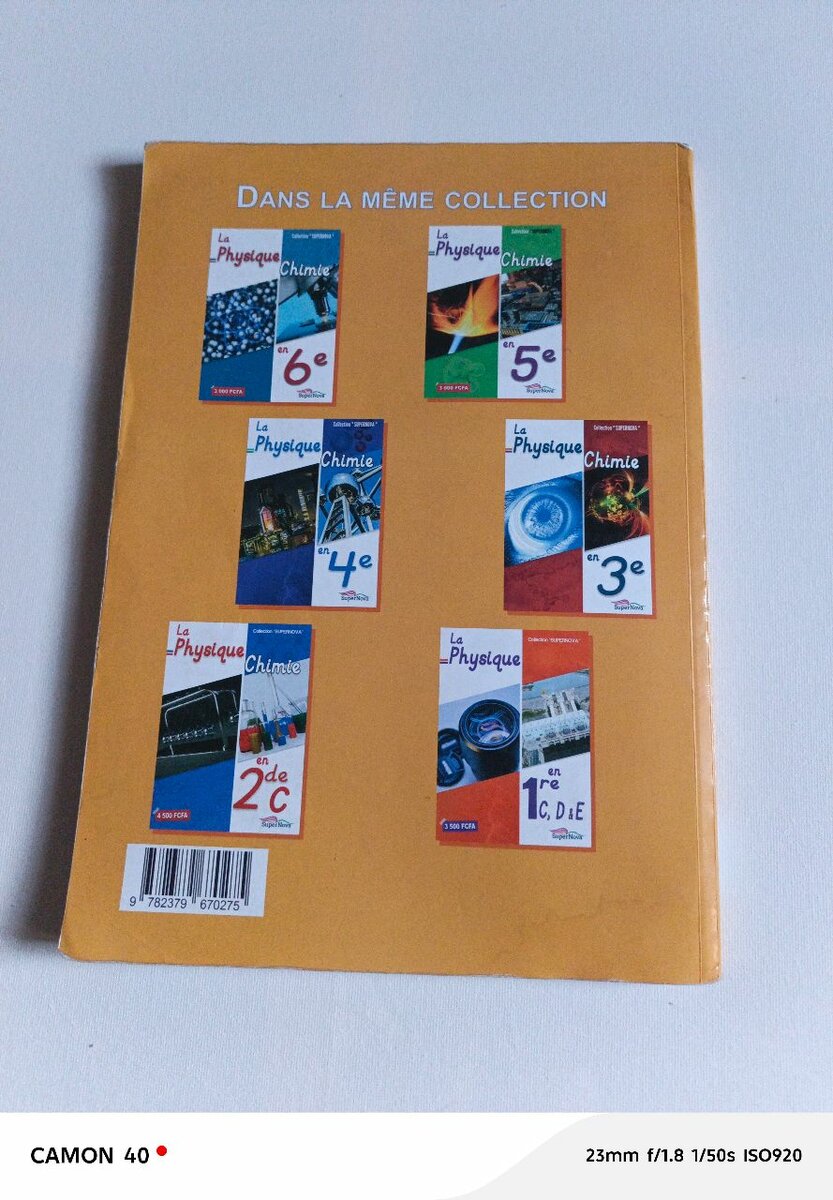 Livre de Chimie SuperNova