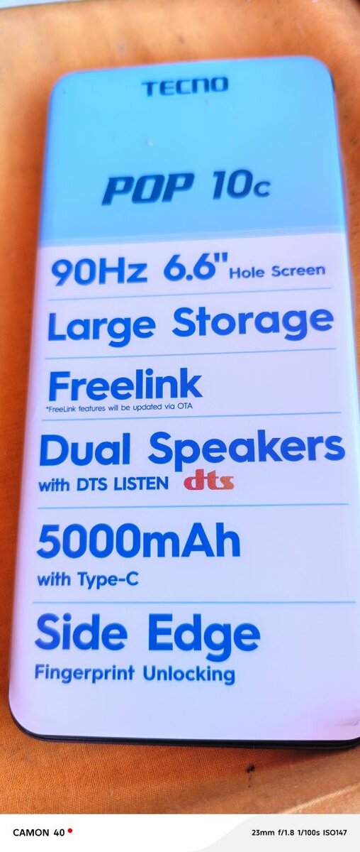 TECNO POP 10c Smartphone